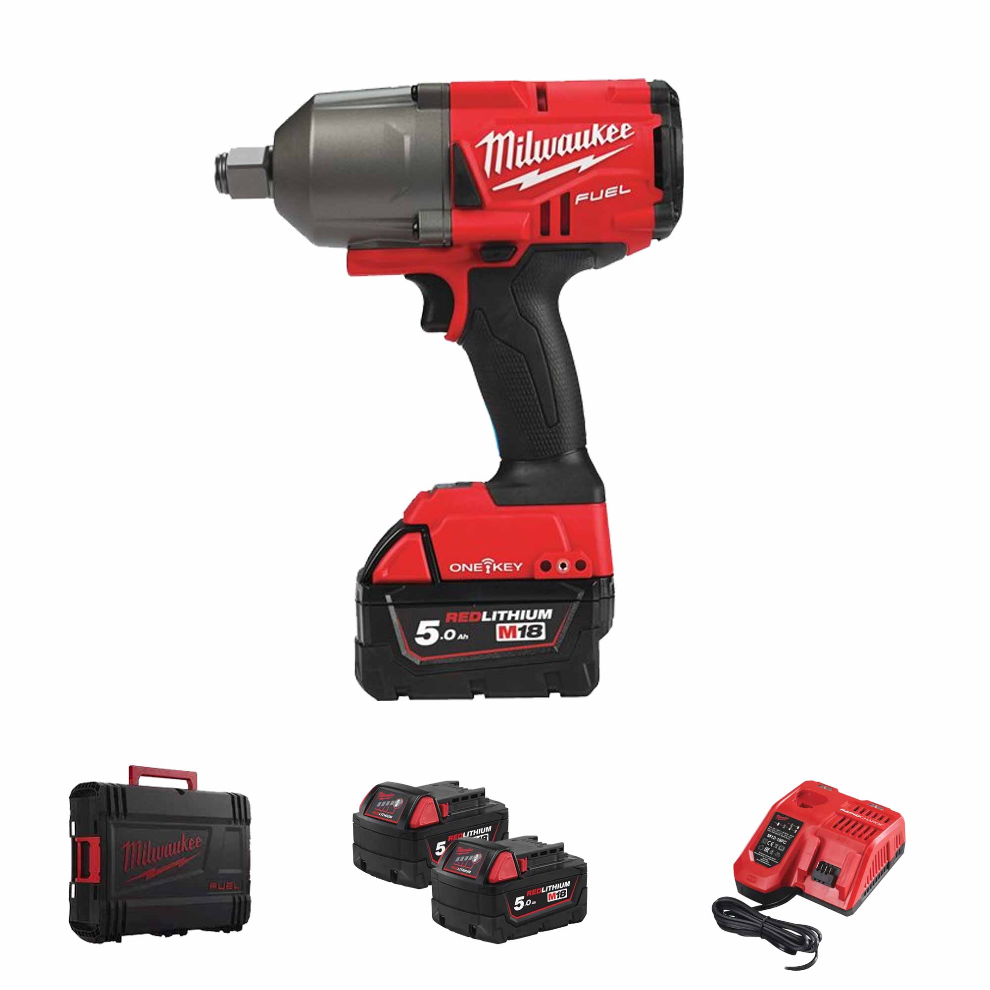 MILWAUKEE® M18 ONEFHIWF34 Clé à choc sans fil - Un couple de serrage de  1627 Nm 