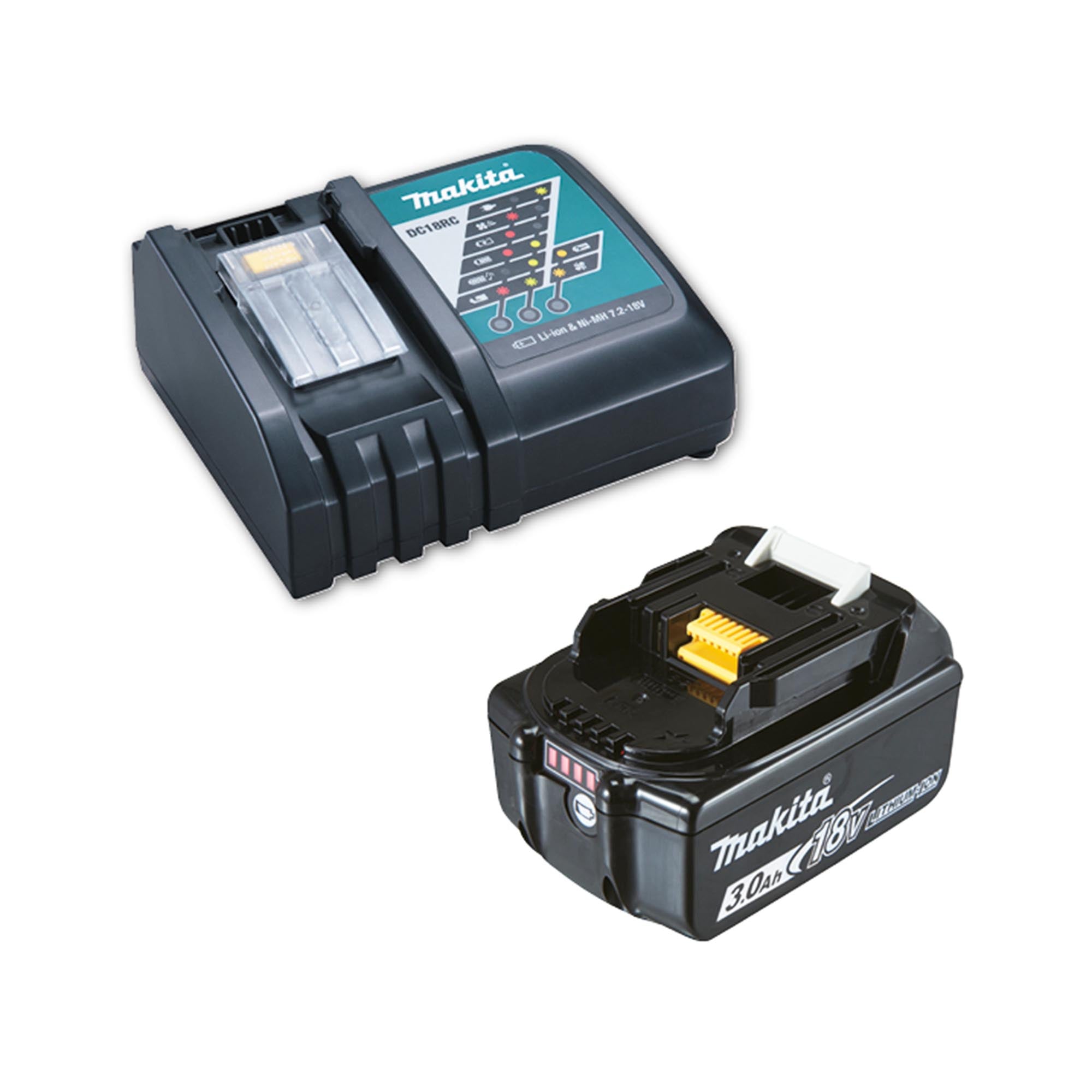 Set Elettroutensili Makita DGA513+DHP483 18V 3Ah