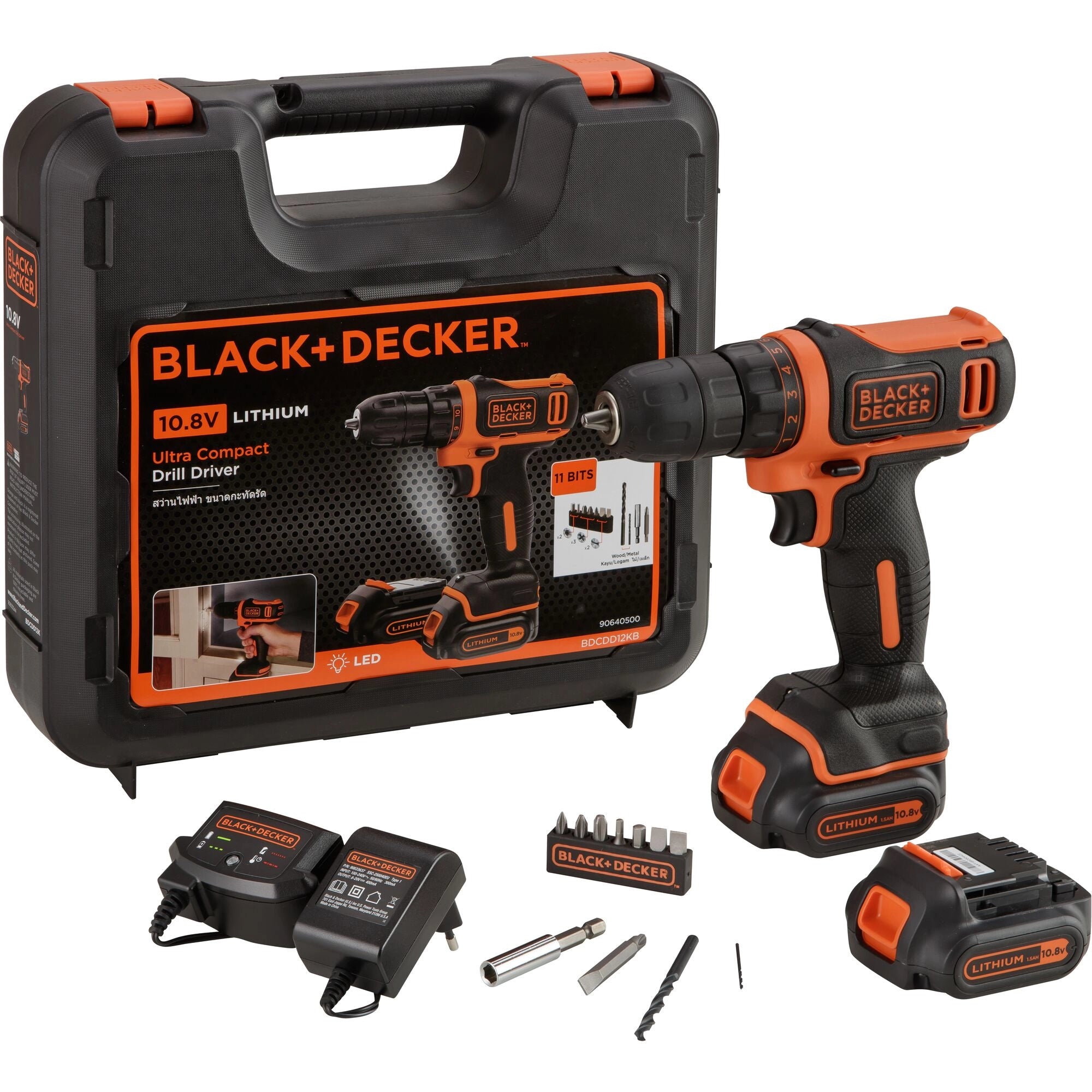 Trapano Avvitatore Black&Decker BDCDD12KB-QW 10.8V 1.5Ah