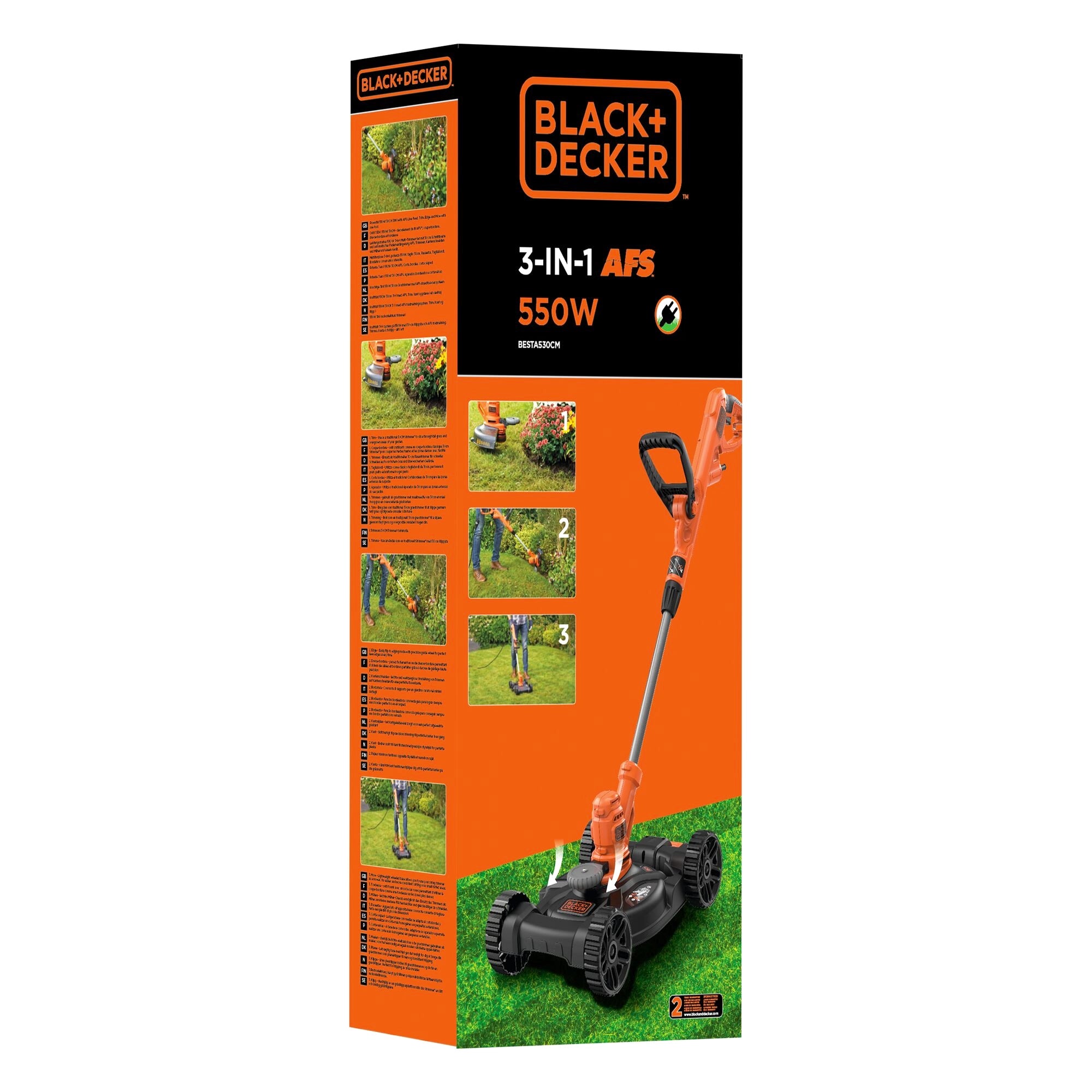 Tagliabordi 3 in 1 Black&Decker BESTA530CM-QS 550W