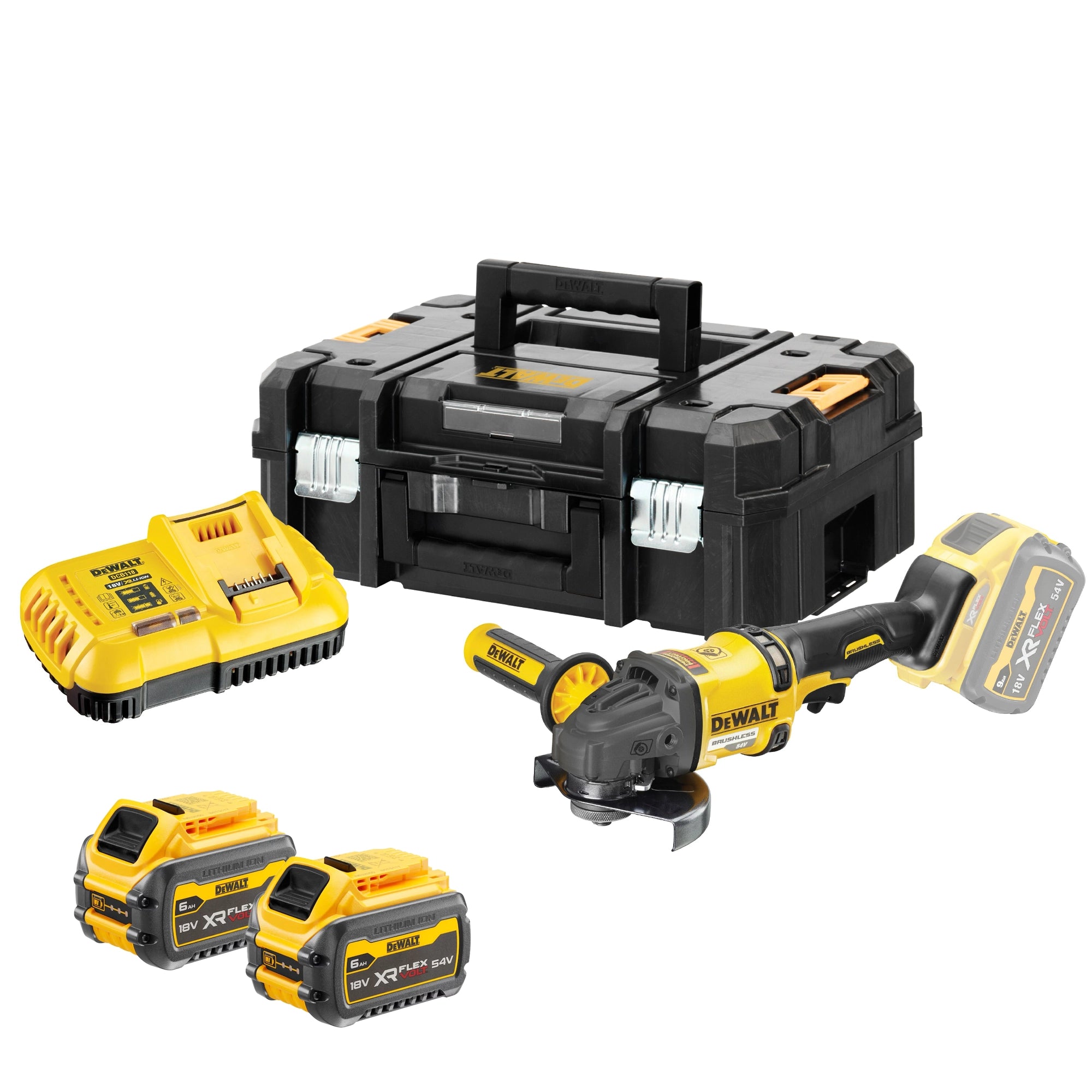 Smerigliatrice Dewalt DCG418T2-QW 54V 6Ah