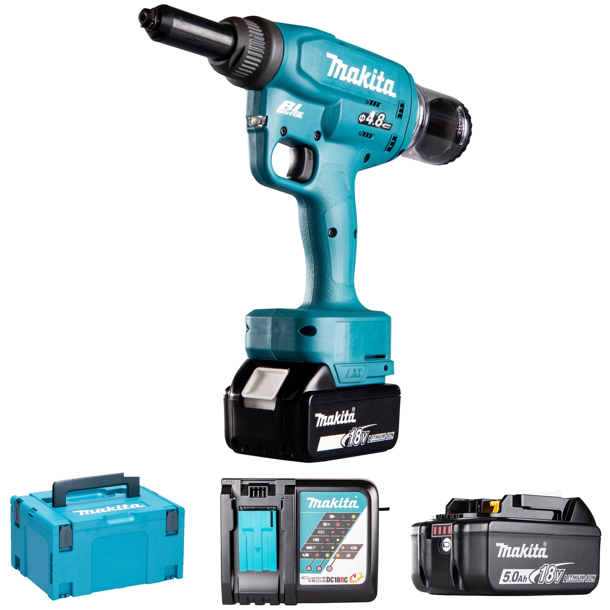 Rivettatrice Makita DRV150RTJ 18V 5Ah