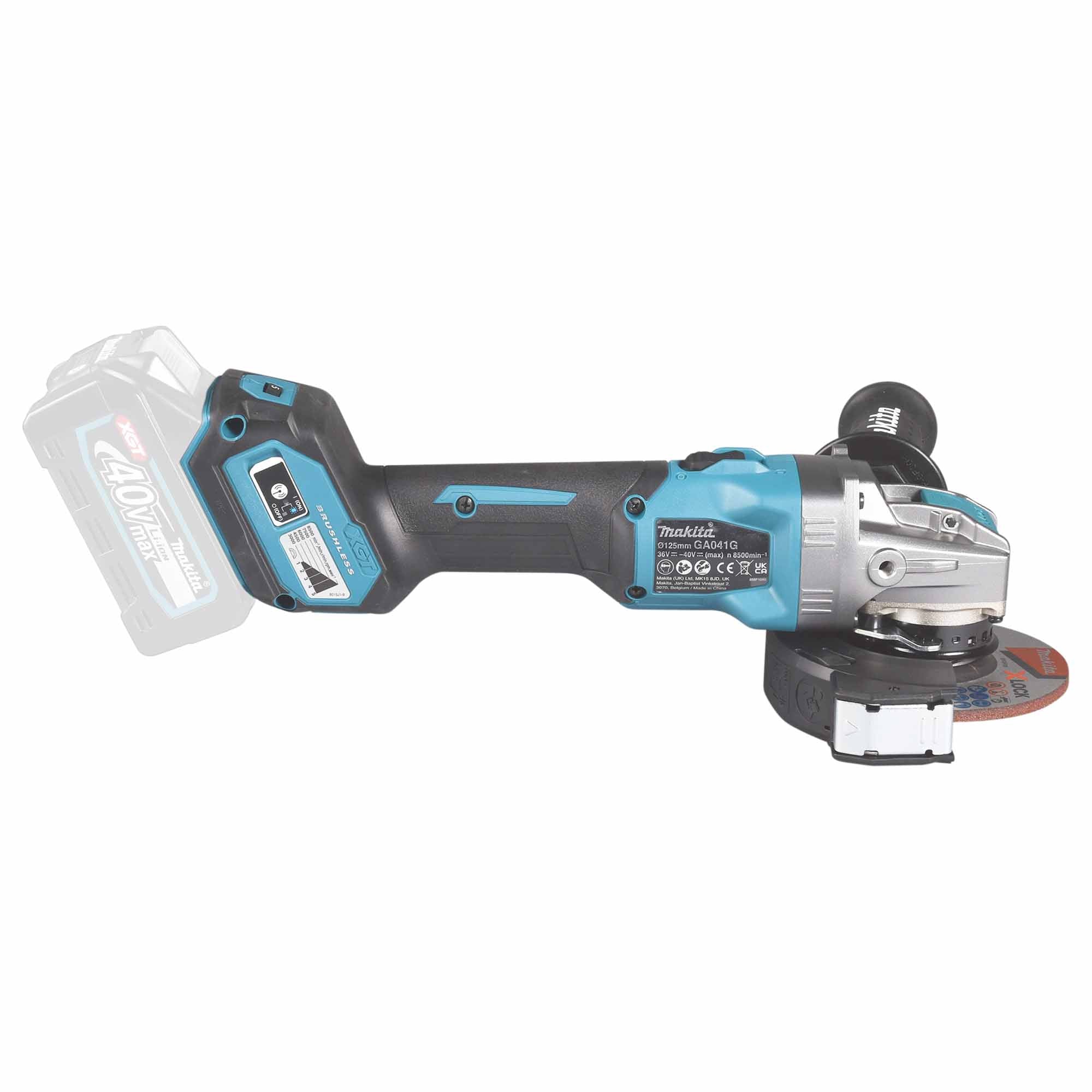 Smerigliatrice angolare Makita GA041GM201 40V 4Ah