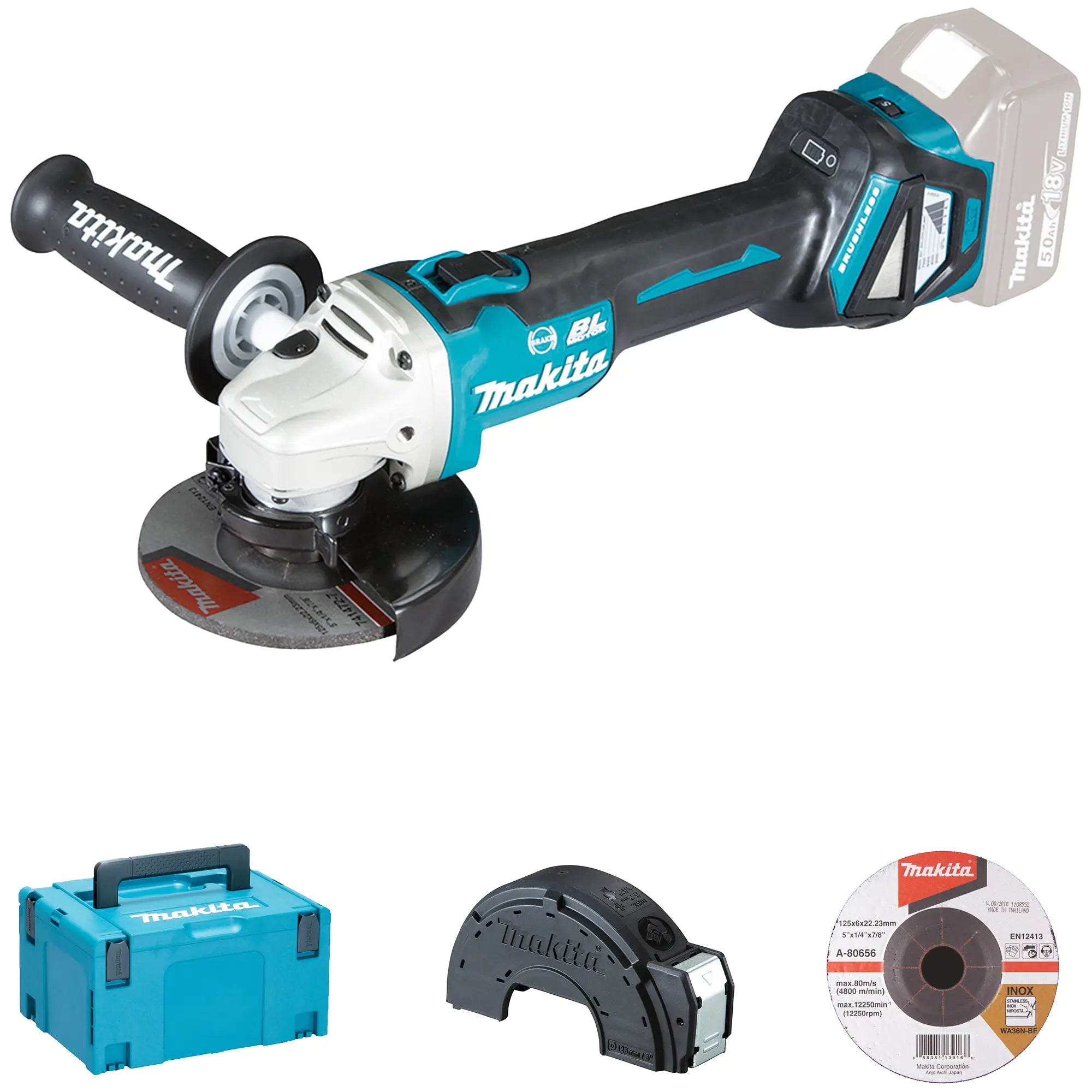 Smerigliatrice Makita DGA513ZJ 18V