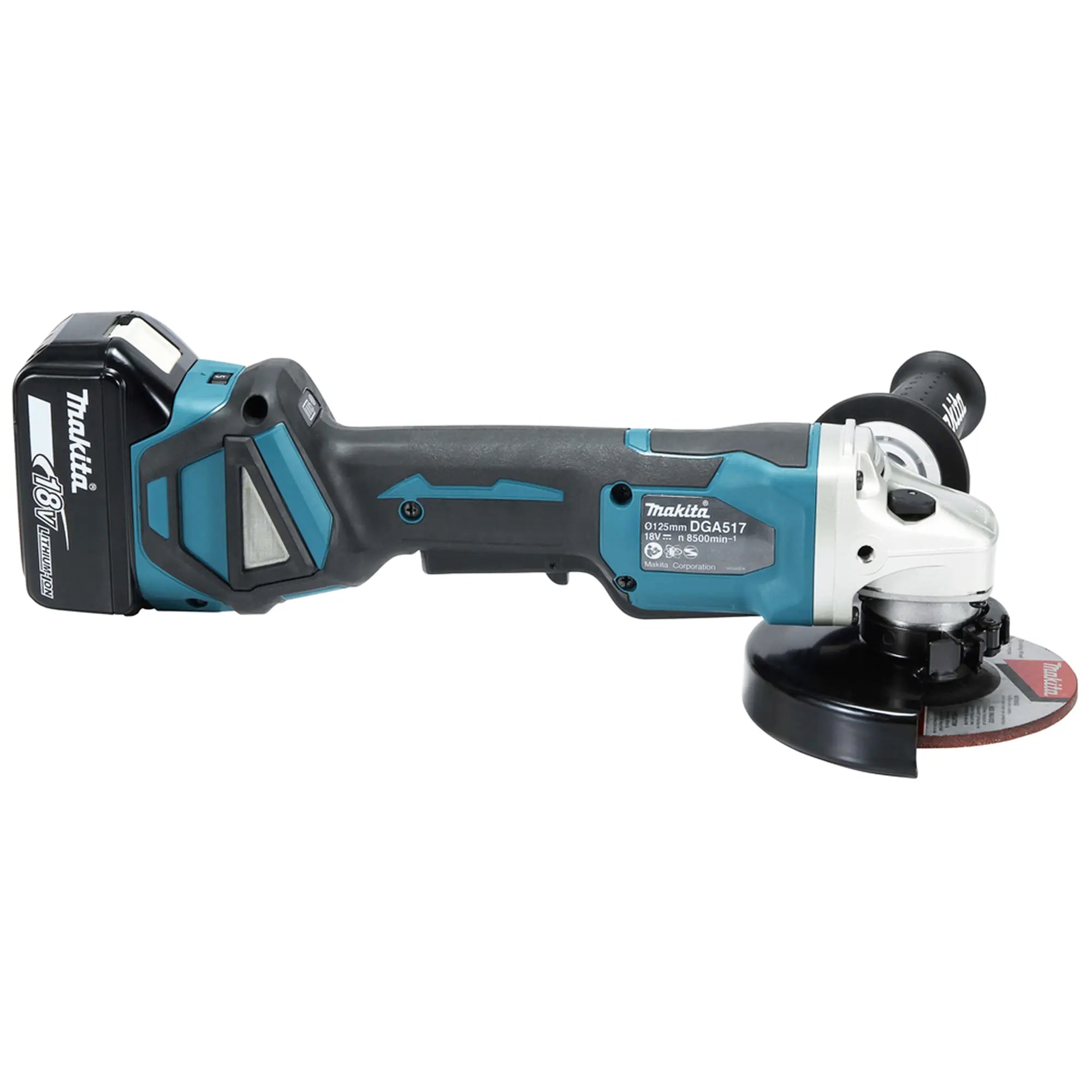 Smerigliatrice Makita DGA517RTJ 18V 5Ah