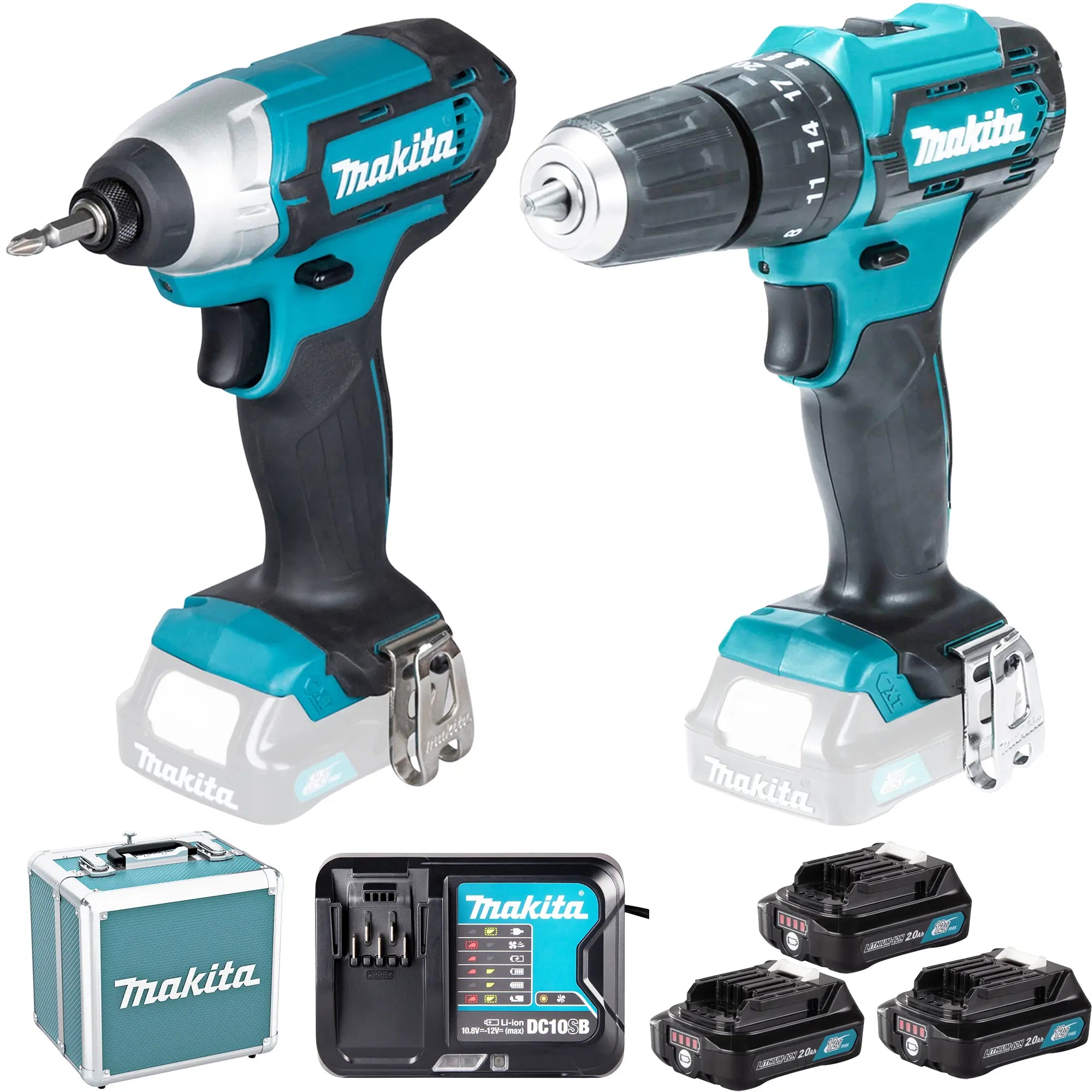 Set Avvitatori Makita CLX228SAX2 12V 2Ah