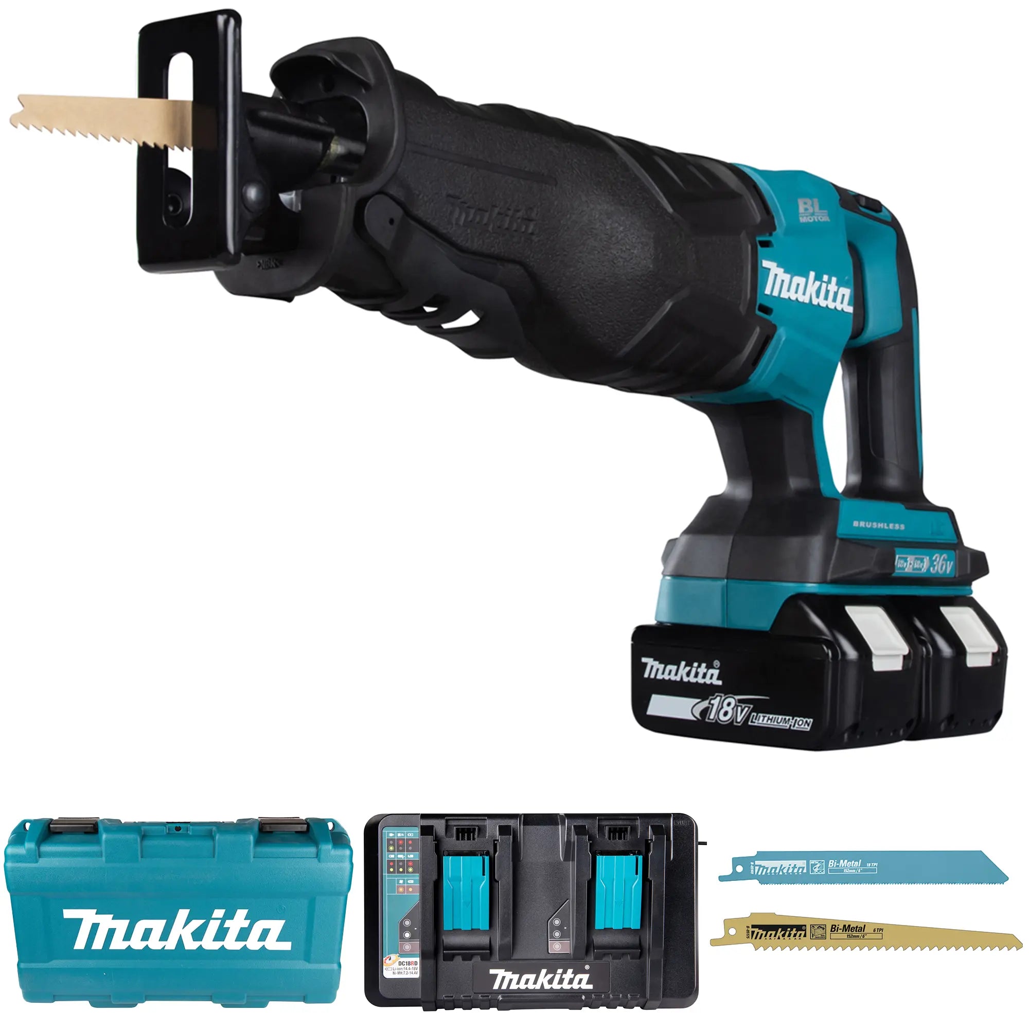 Seghetto diritto Makita DJR360PT2 18Vx2 5Ah