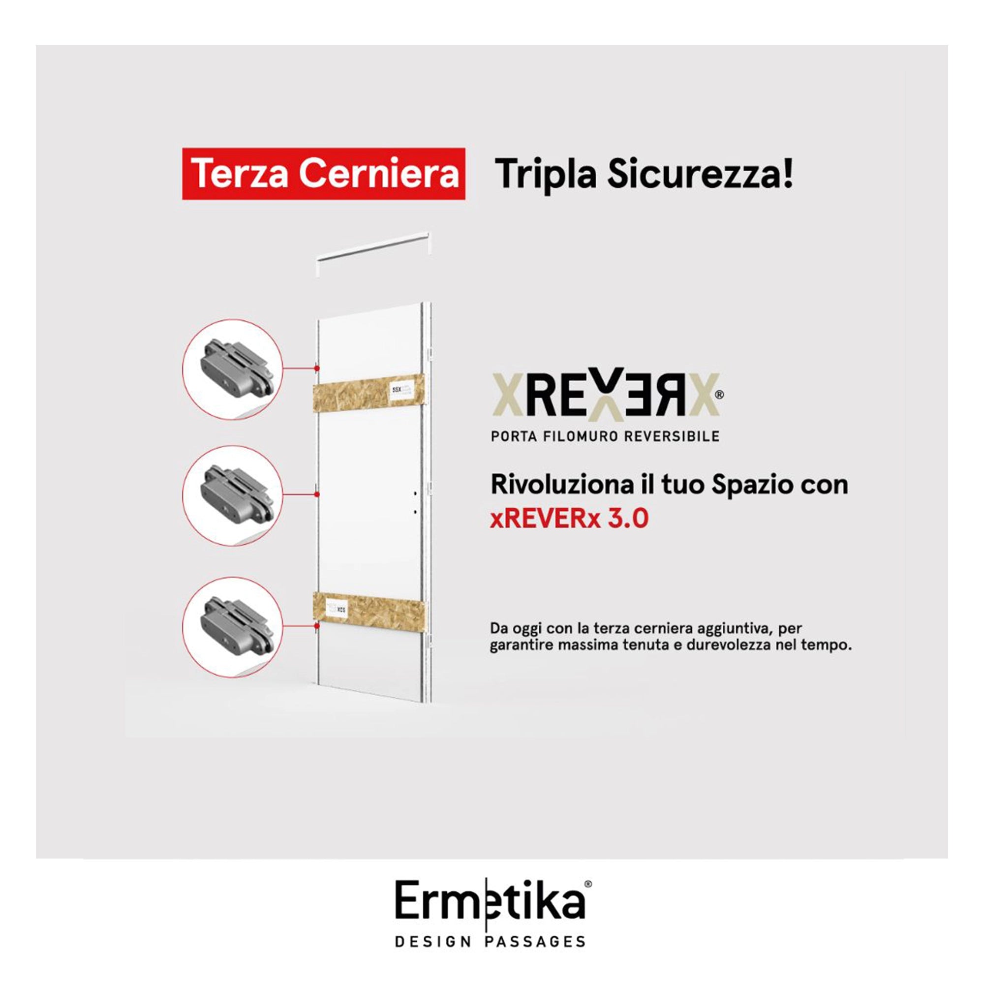 Porta Filo Muro Ermetika xREVERx 3.0